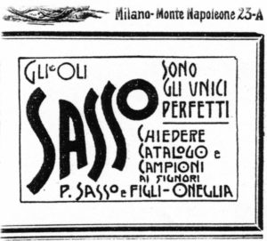 1900 - Annunci Olio Sasso