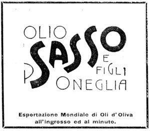 1905-15 - Annunci Olio Sasso