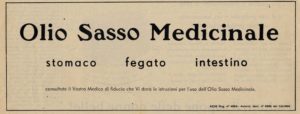 1955 annunci Olio Sasso medicinale