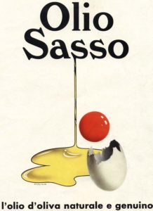 1958 annunci Olio Sasso uovo
