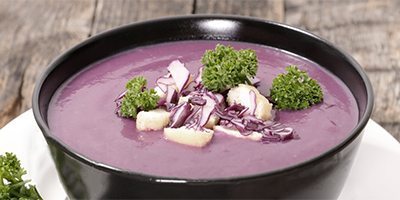 Vellutata di cavolo rosso